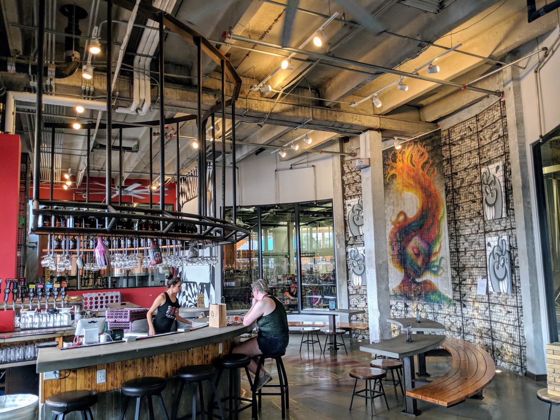 Concrete Beach Brewery interior scene in Miami