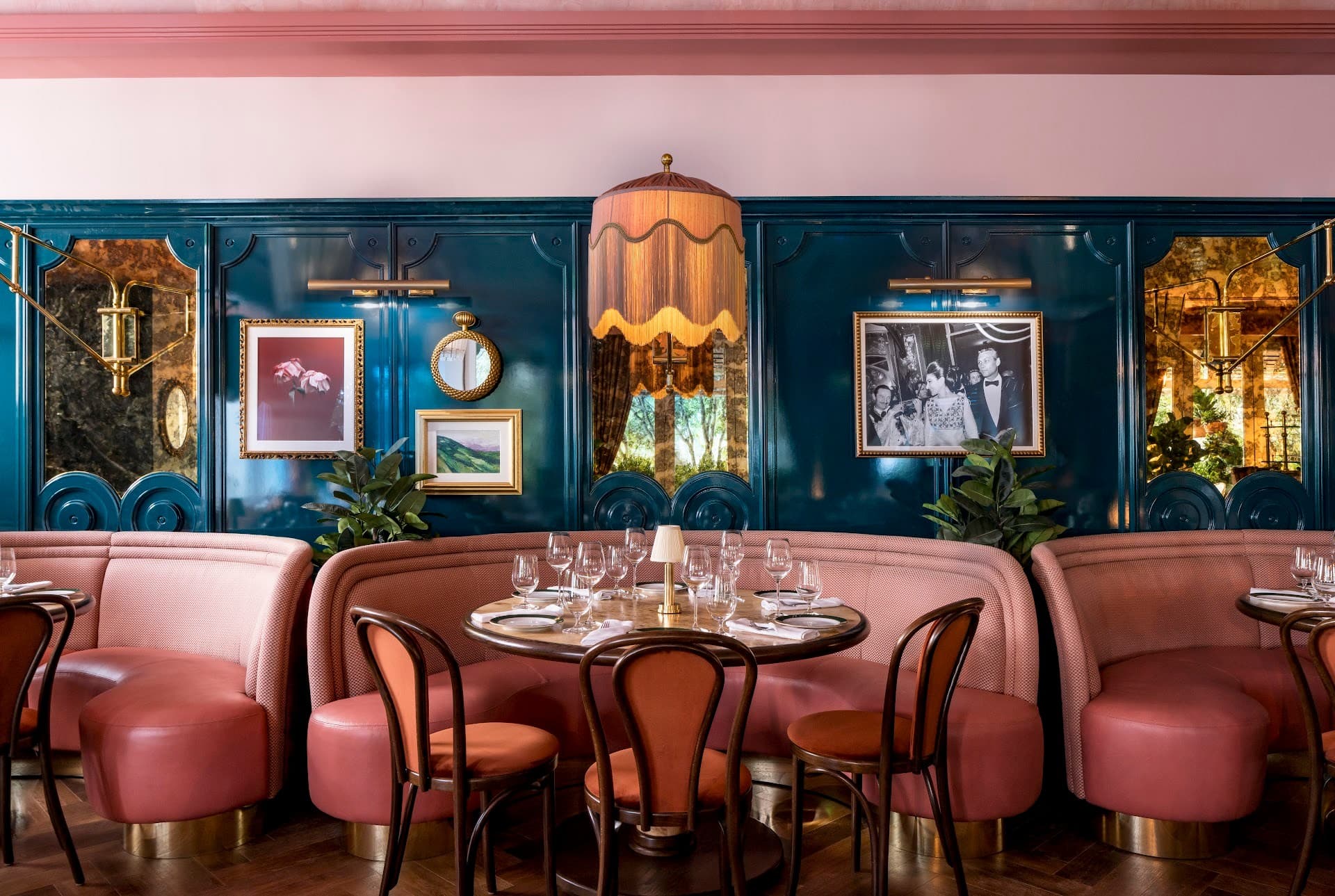 Interior view of Contessa Miami restaurant with elegant decor