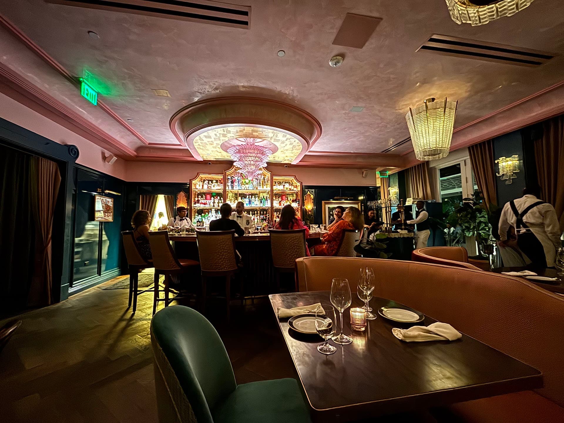 Interior view of Contessa Miami restaurant