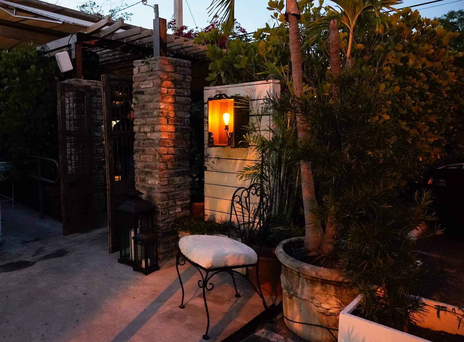 Conventillo exterior view at night in Miami