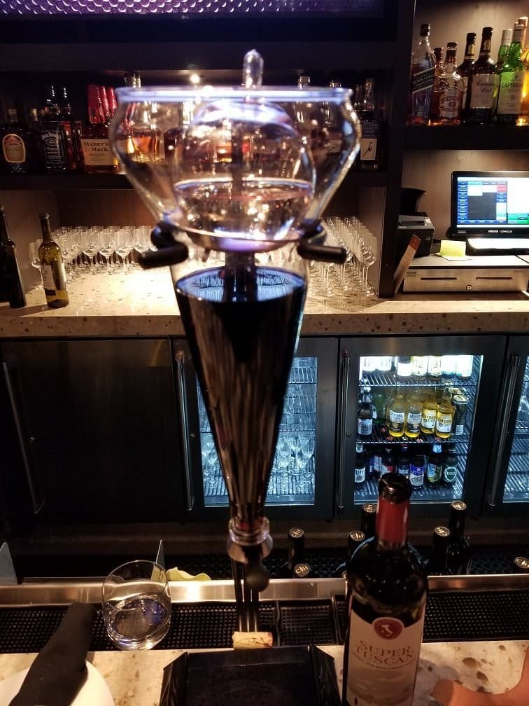 Cooper’s Hawk Winery & Restaurant bar setup in Doral