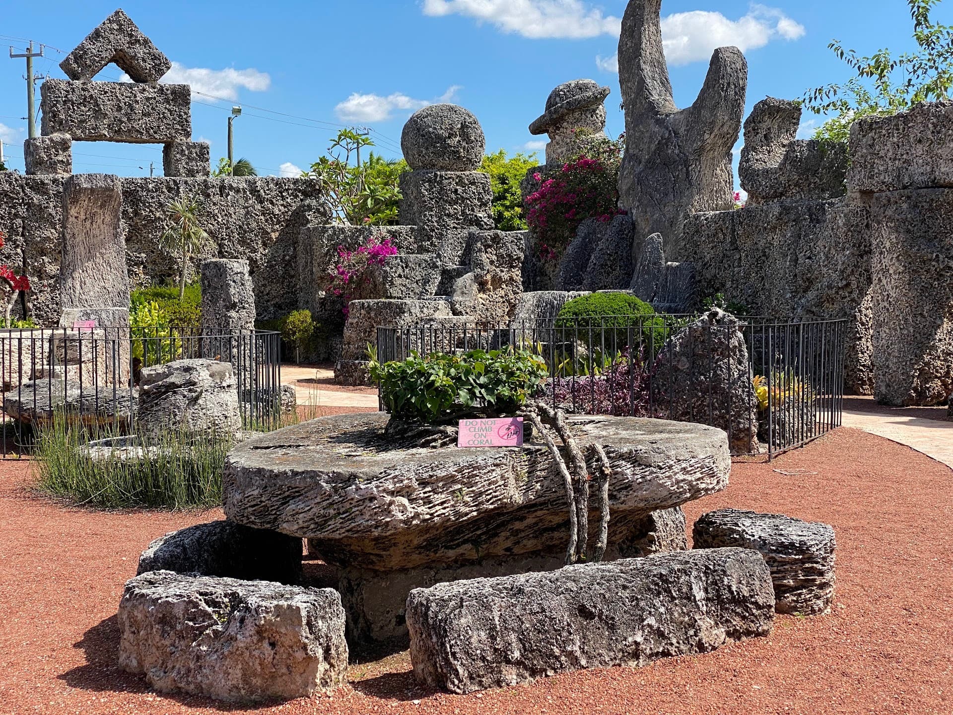 Coral Castle outdoor sculptures in Homestead