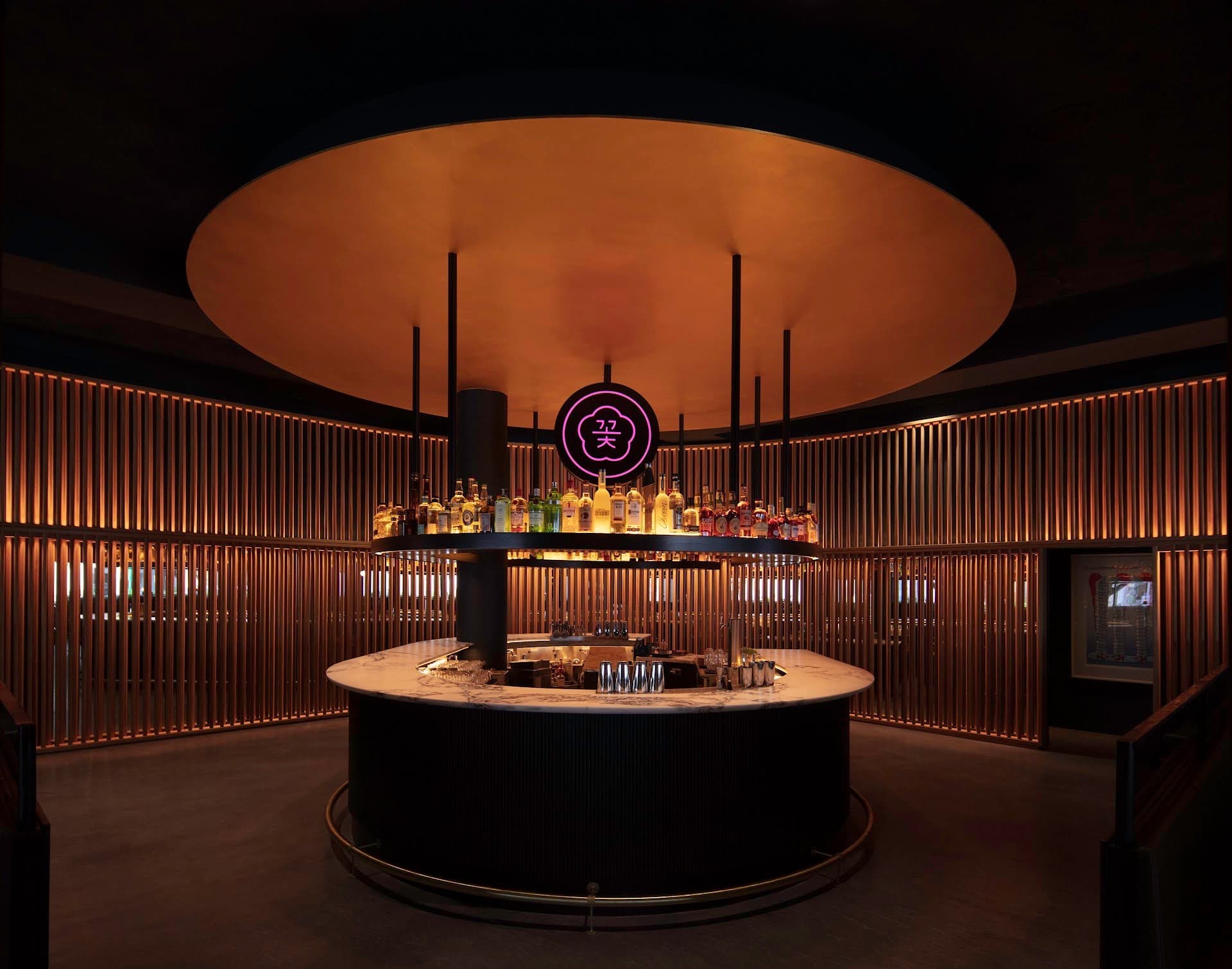 COTE Miami bar with elegant design and lighting