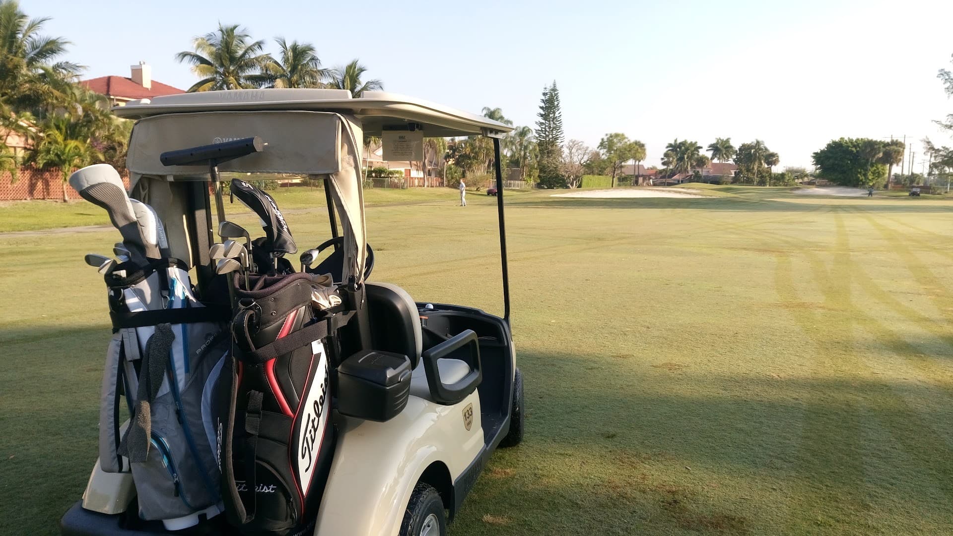Golf cart at Country Club of Miami in Hialeah