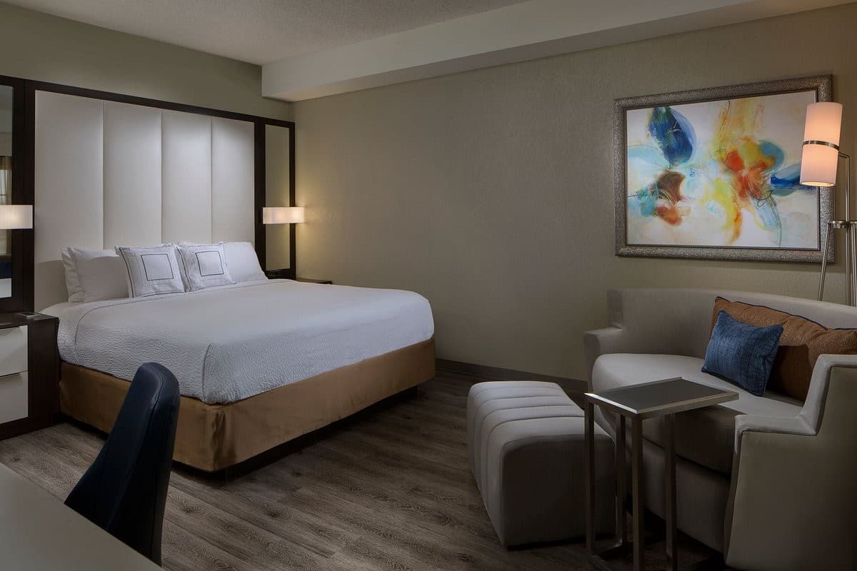 Cozy guest room at Courtyard by Marriott Miami Beach