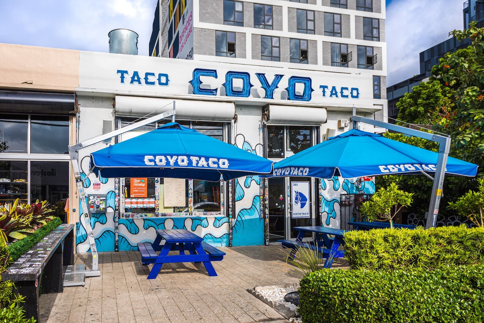 Coyo Taco restaurant exterior in Miami