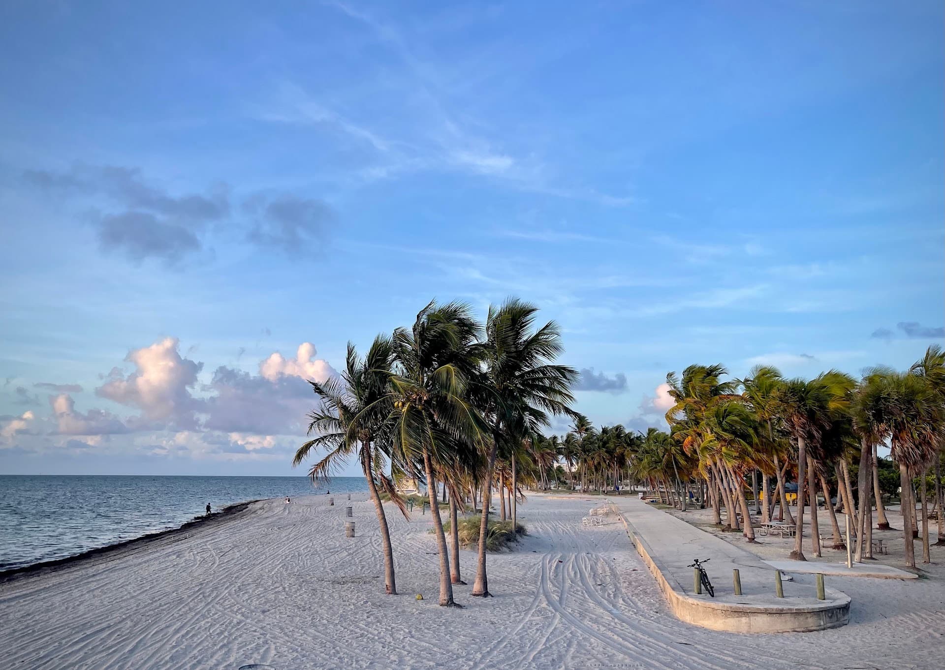 Crandon Park beach view in Key Biscayne