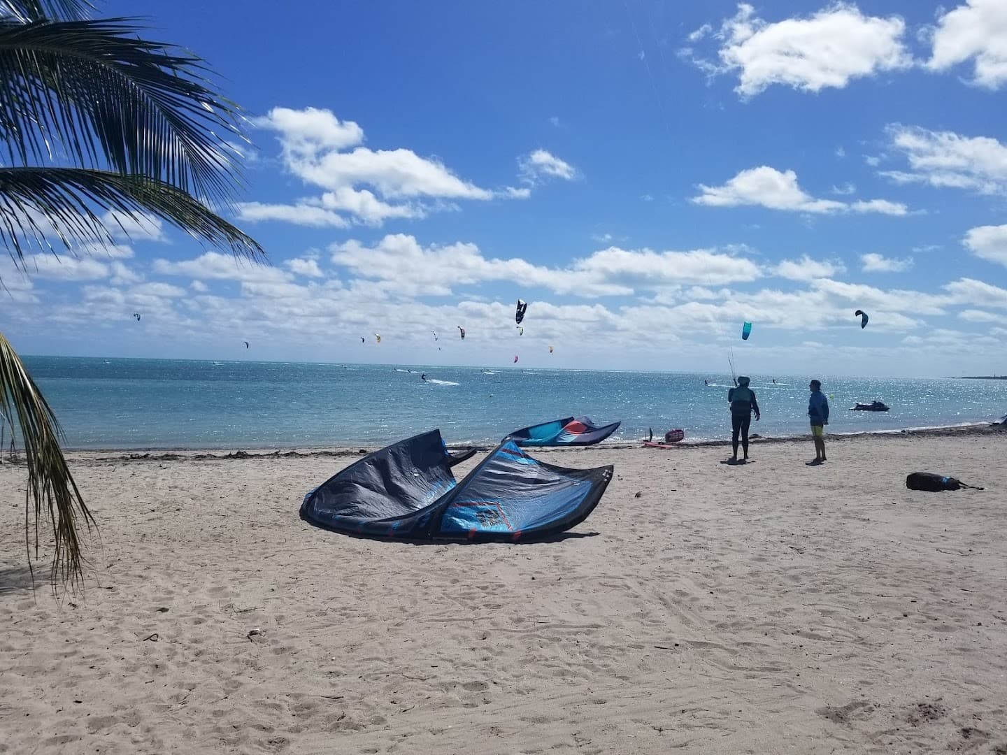 Kite surfing at Crandon Park, Key Biscayne