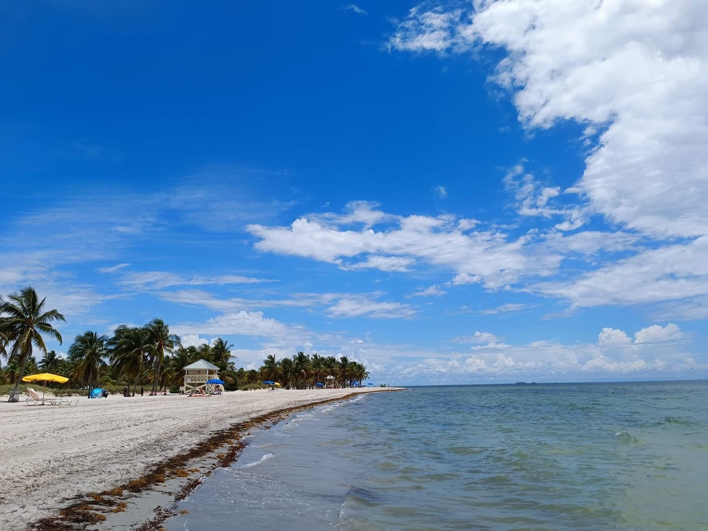 Scenic view of Crandon Park beach in Key Biscayne