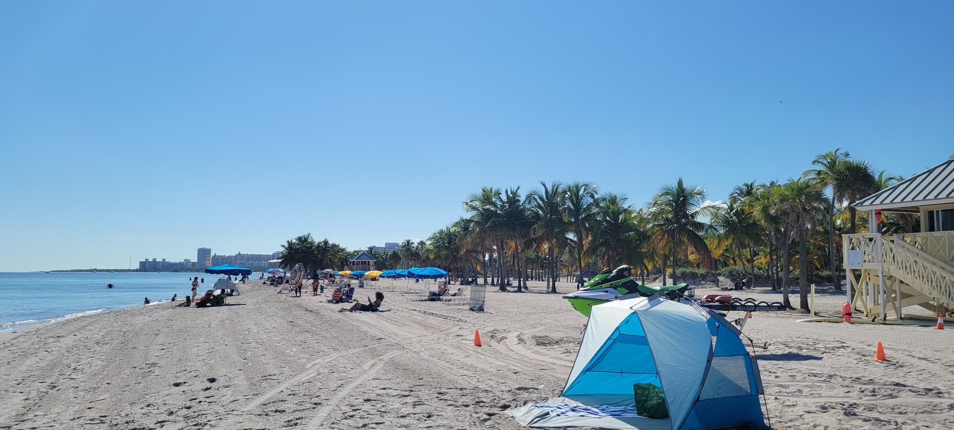 Beach view at Crandon Park, Key Biscayne