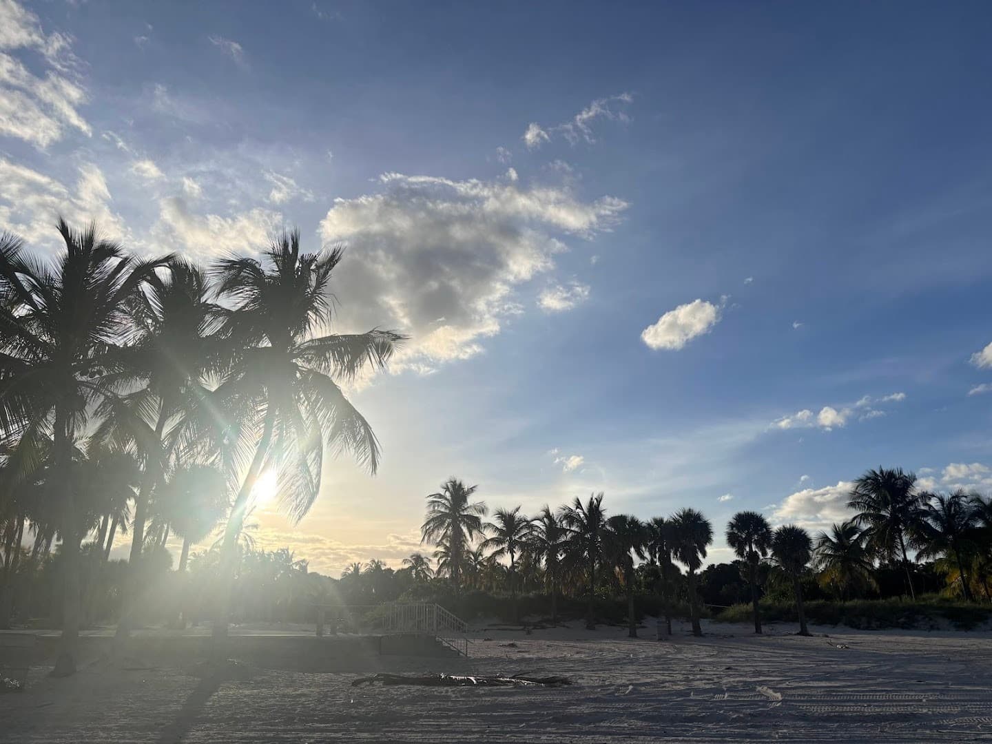 Sunset view at Crandon Park, Key Biscayne