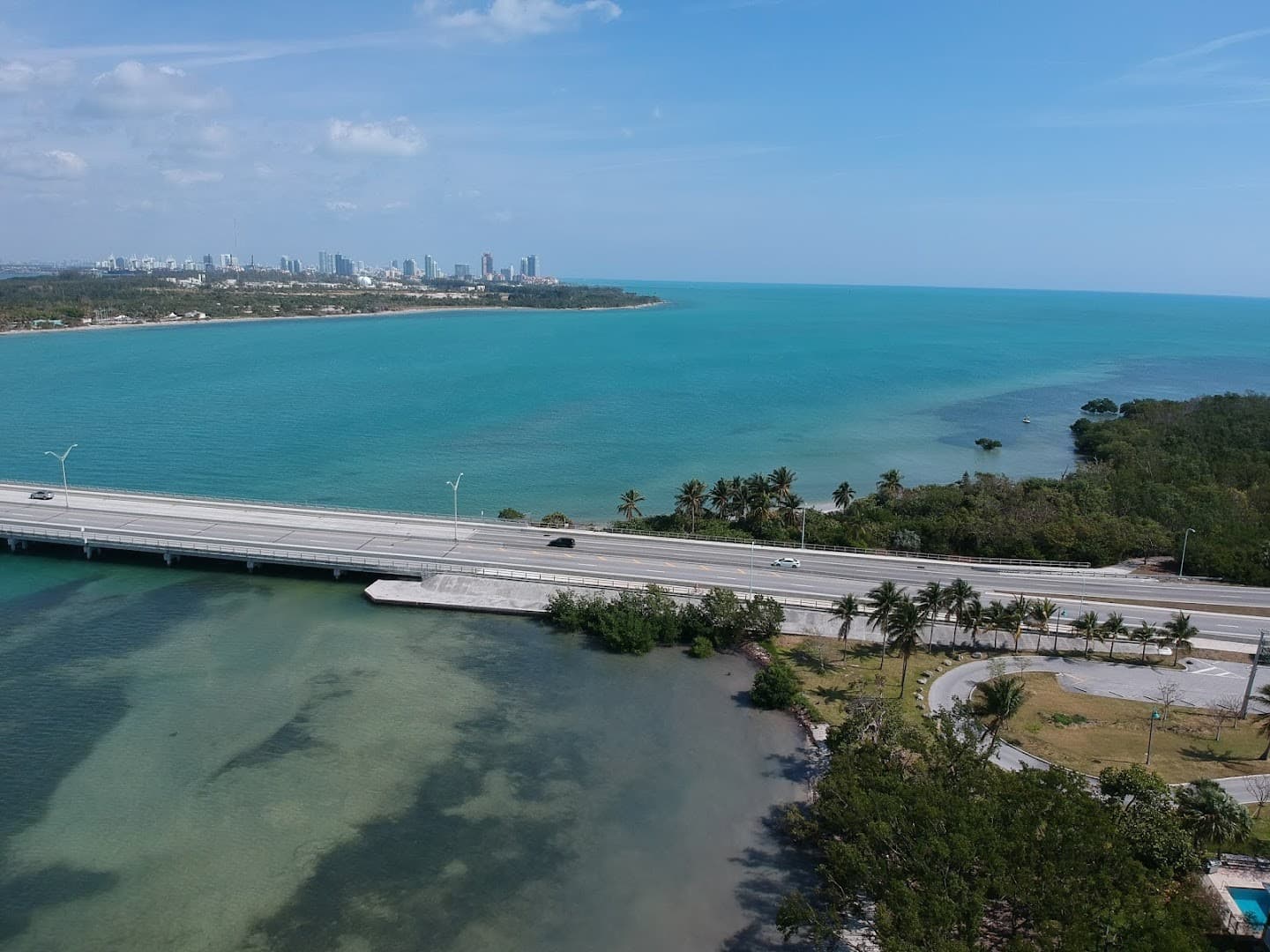 Scenic view of Crandon Park and Key Biscayne