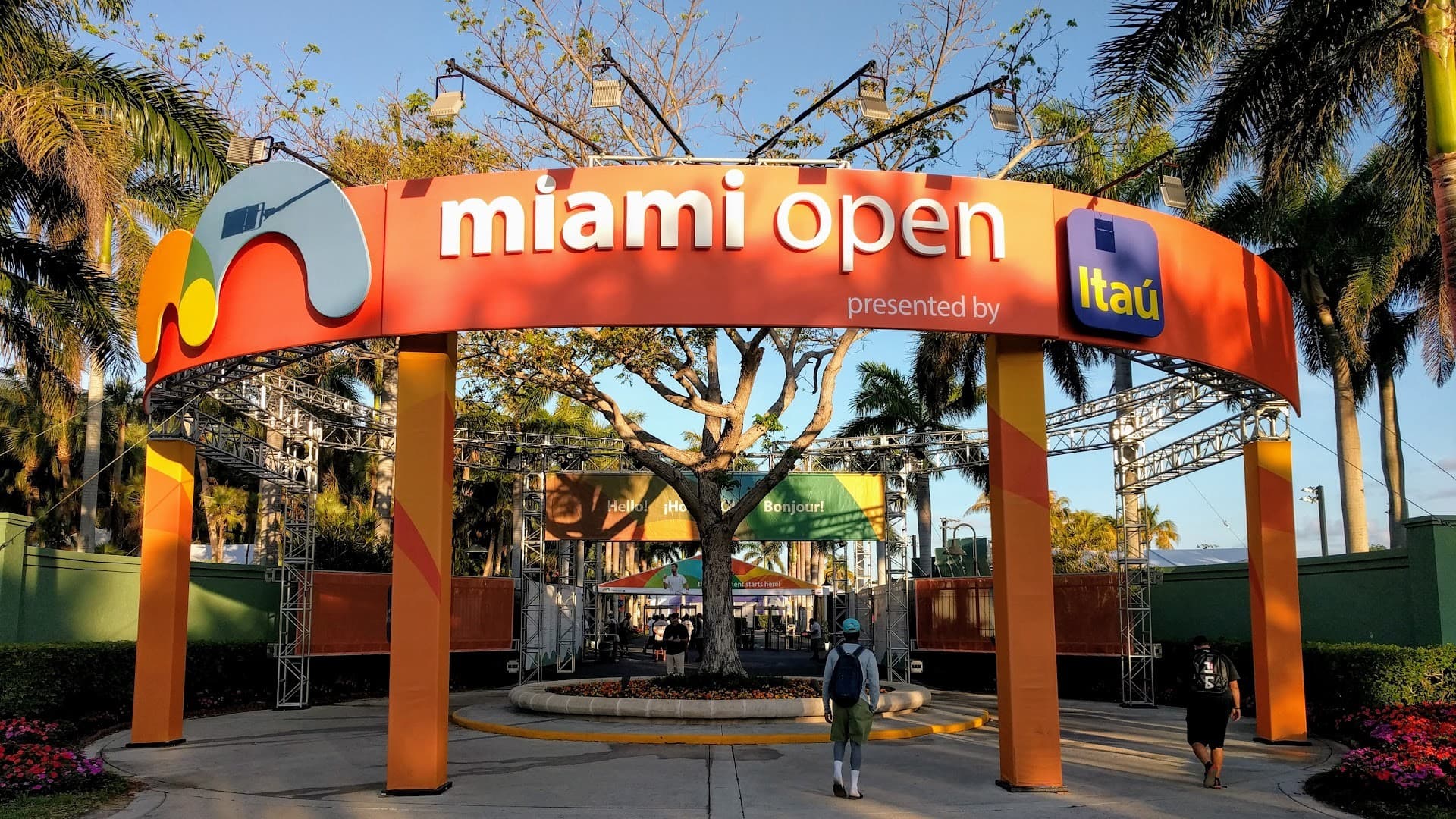 Miami Open entrance at Crandon Park Tennis Center, Key Biscayne