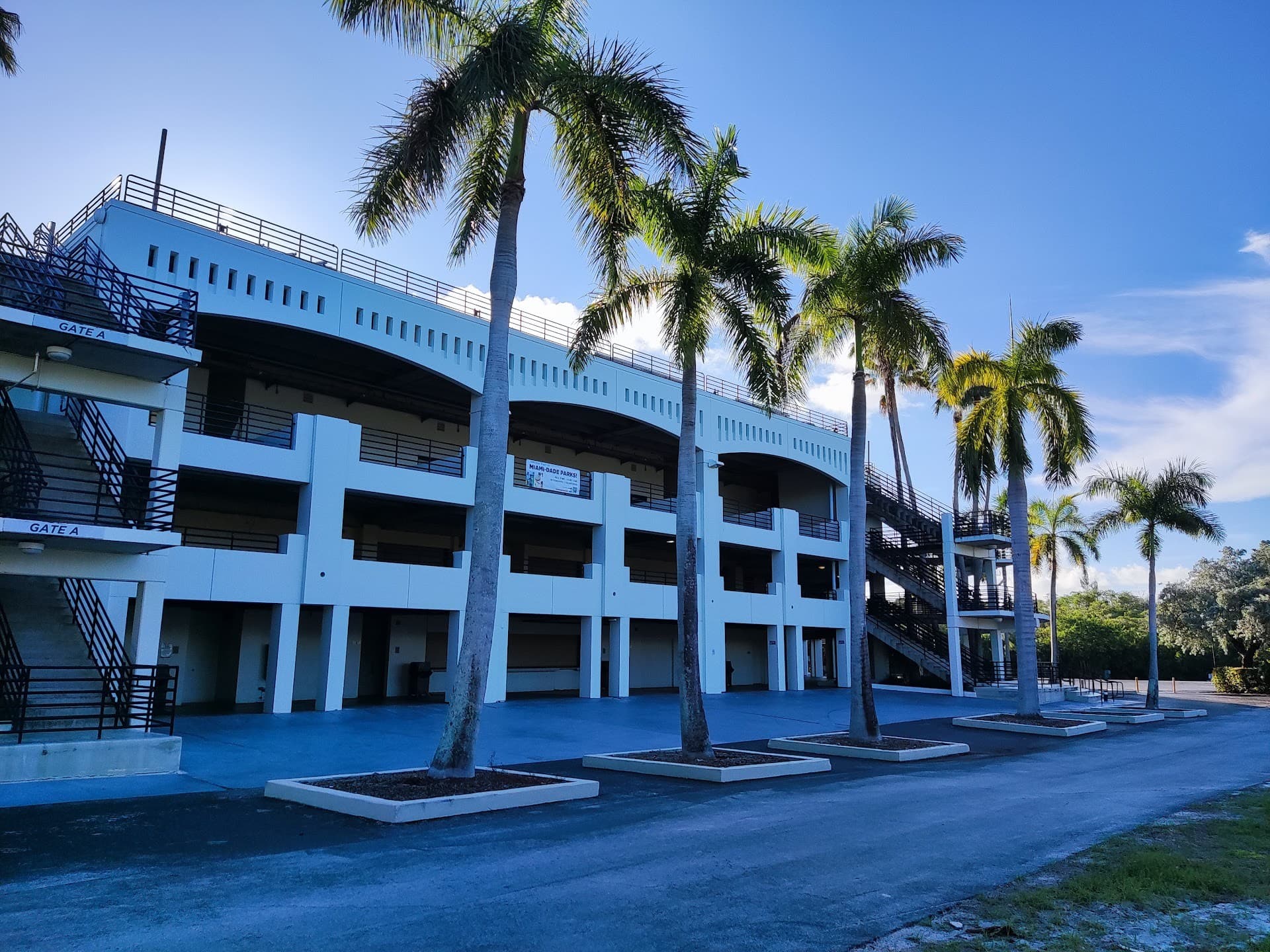 Crandon Park Tennis Center exterior view in Key Biscayne