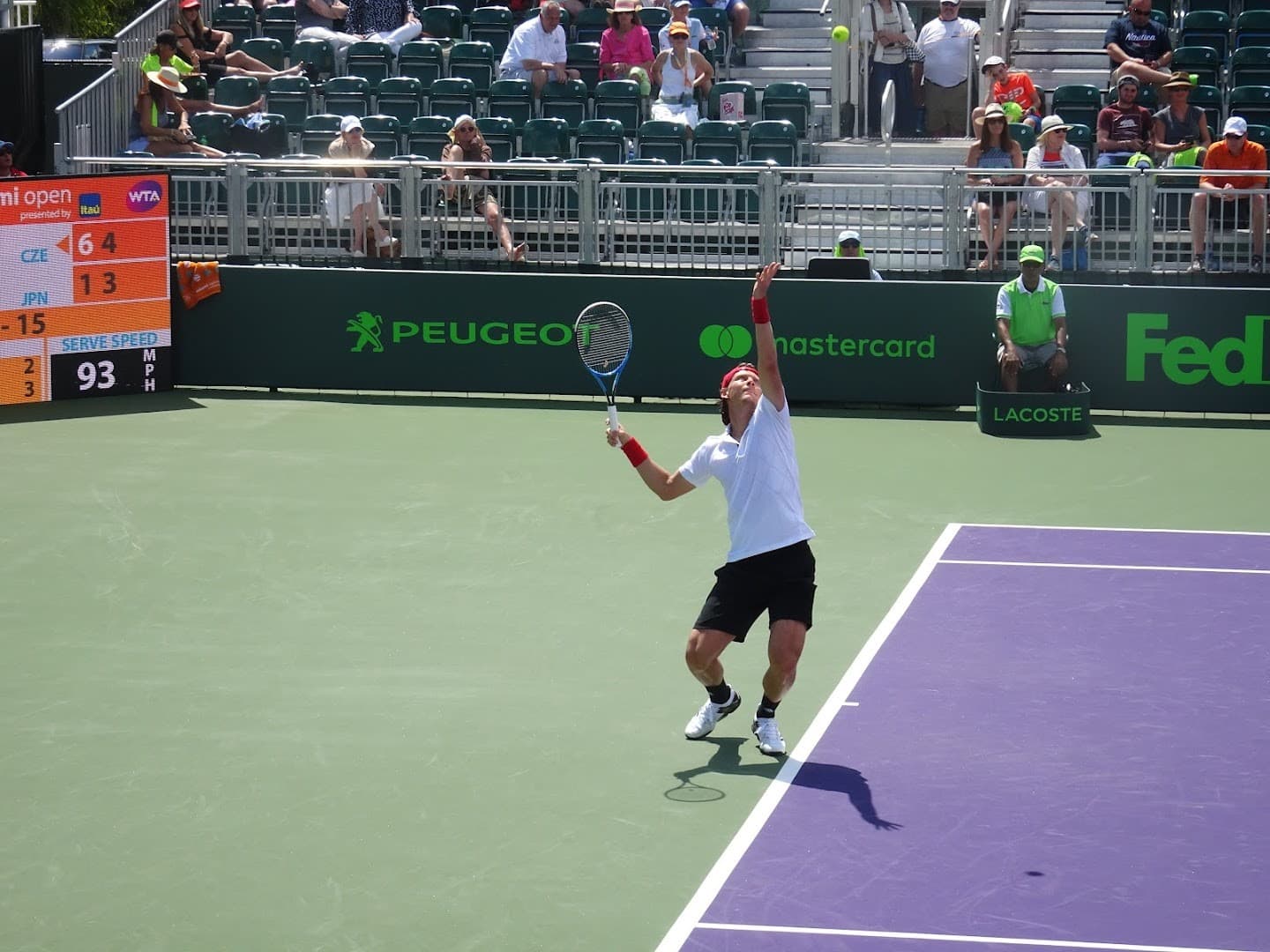 Tennis match at Crandon Park Tennis Center, Key Biscayne