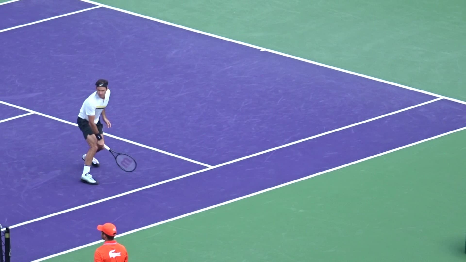 Tennis match at Crandon Park Tennis Center, Key Biscayne