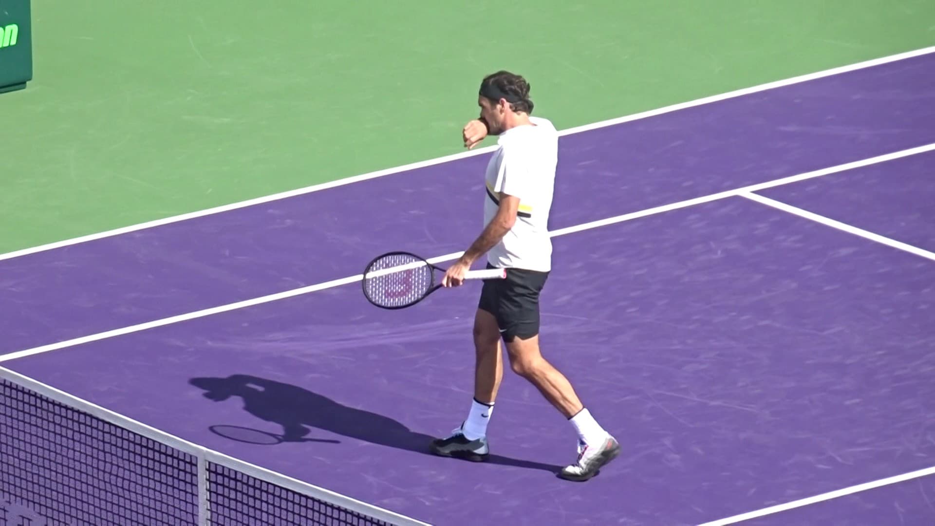 Tennis player at Crandon Park Tennis Center in Key Biscayne