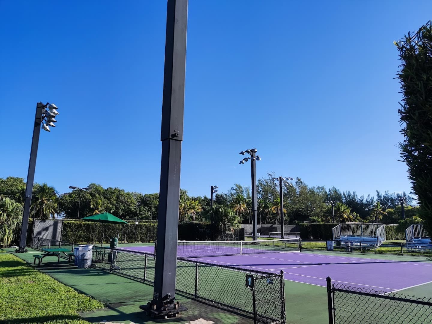 Tennis courts at Crandon Park Tennis Center in Key Biscayne
