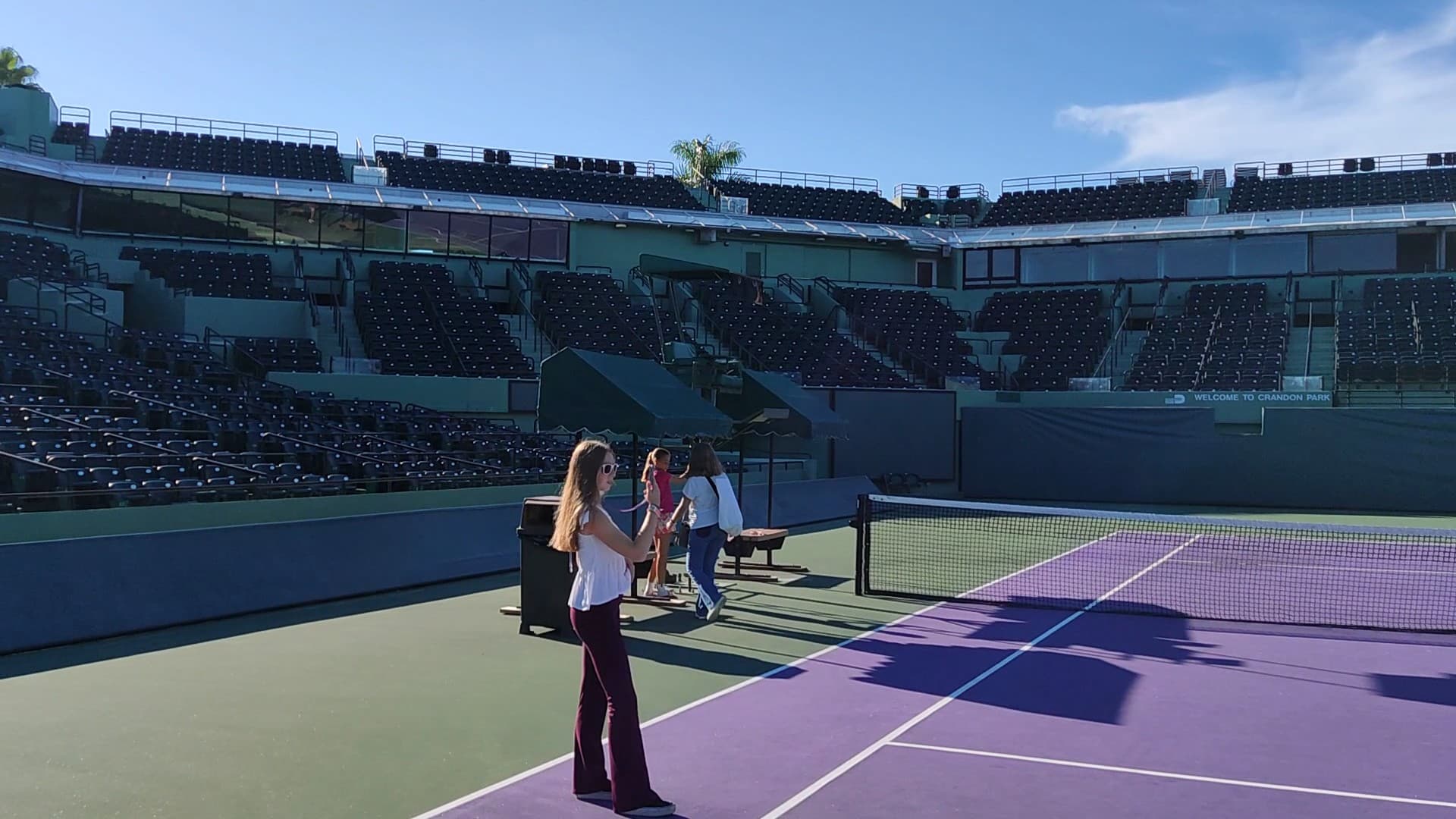 Tennis courts at Crandon Park Tennis Center in Key Biscayne