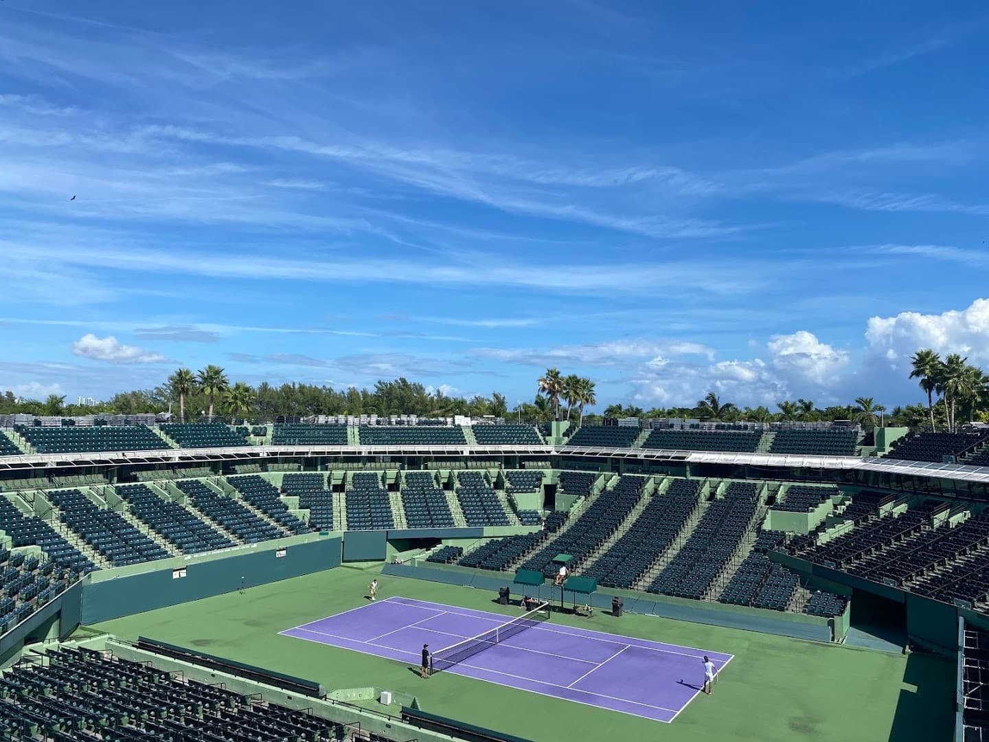 Tennis courts at Crandon Park Tennis Center Key Biscayne