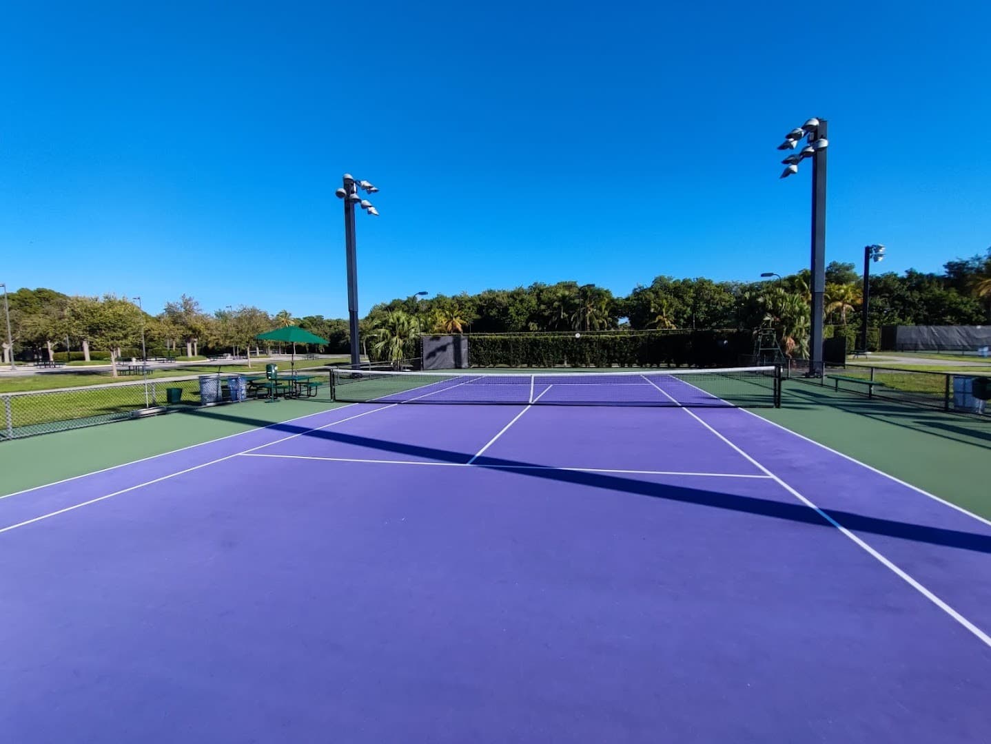 Tennis courts at Crandon Park Tennis Center in Key Biscayne
