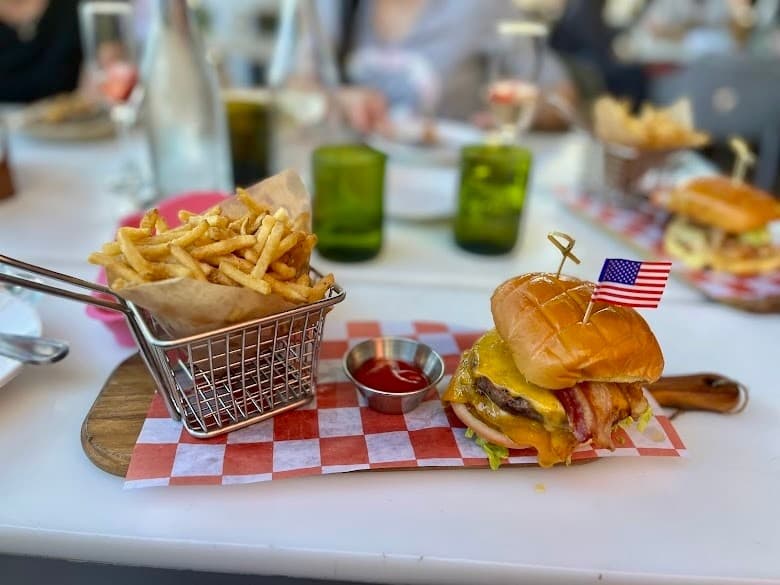 Burger and fries at Crazy About You in Miami