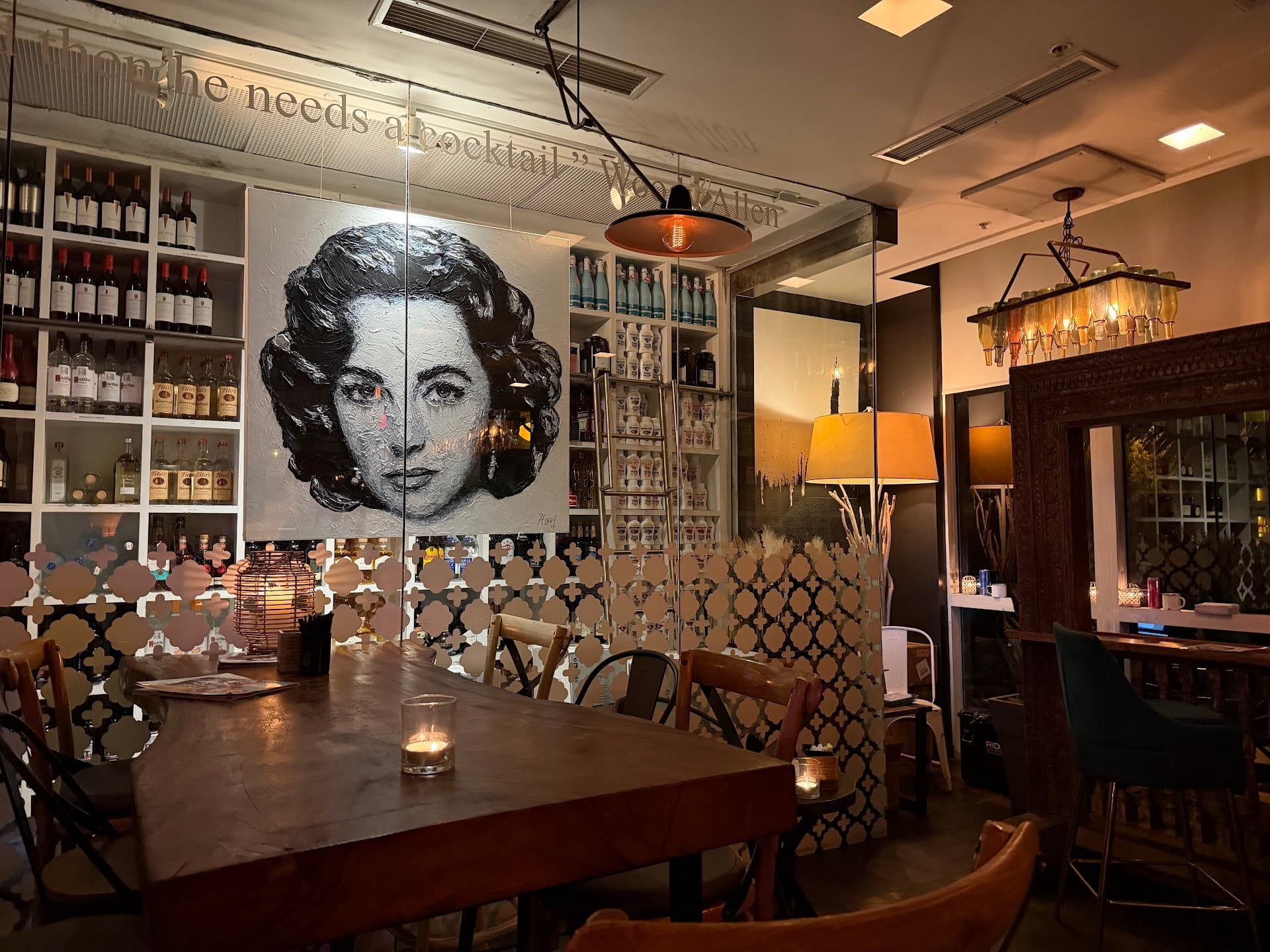 Interior view of Crazy About You restaurant in Miami