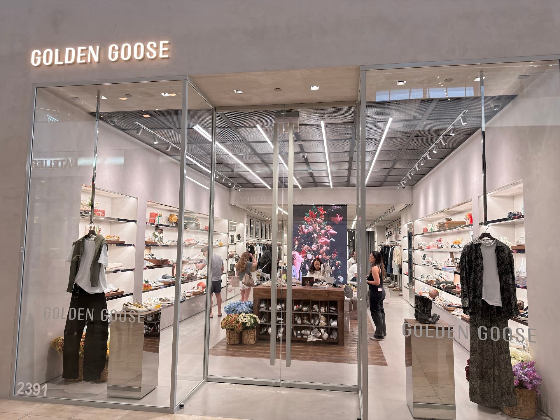 Golden Goose store interior at Dadeland Mall, Miami