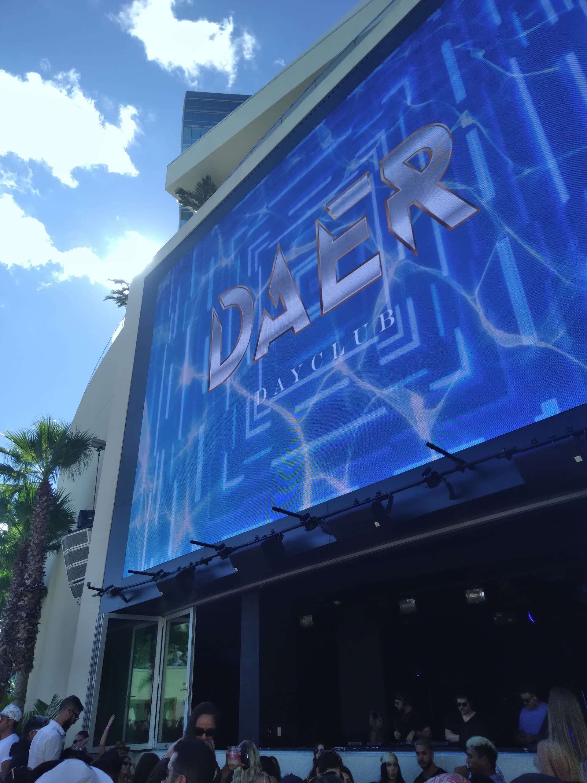 DAER Nightclub vibrant signage in Hollywood