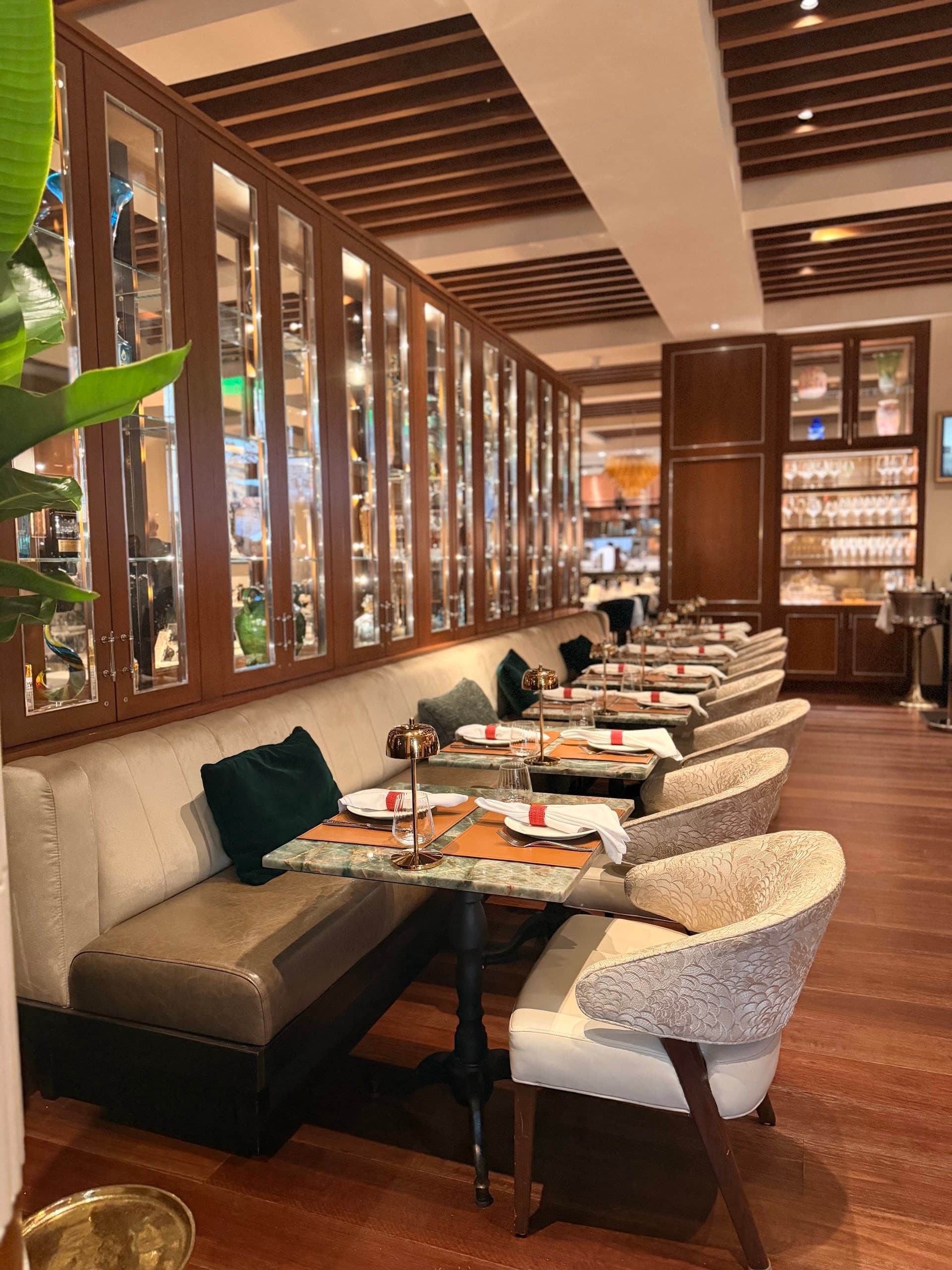 Elegant dining room at Daniel's Miami in Coral Gables