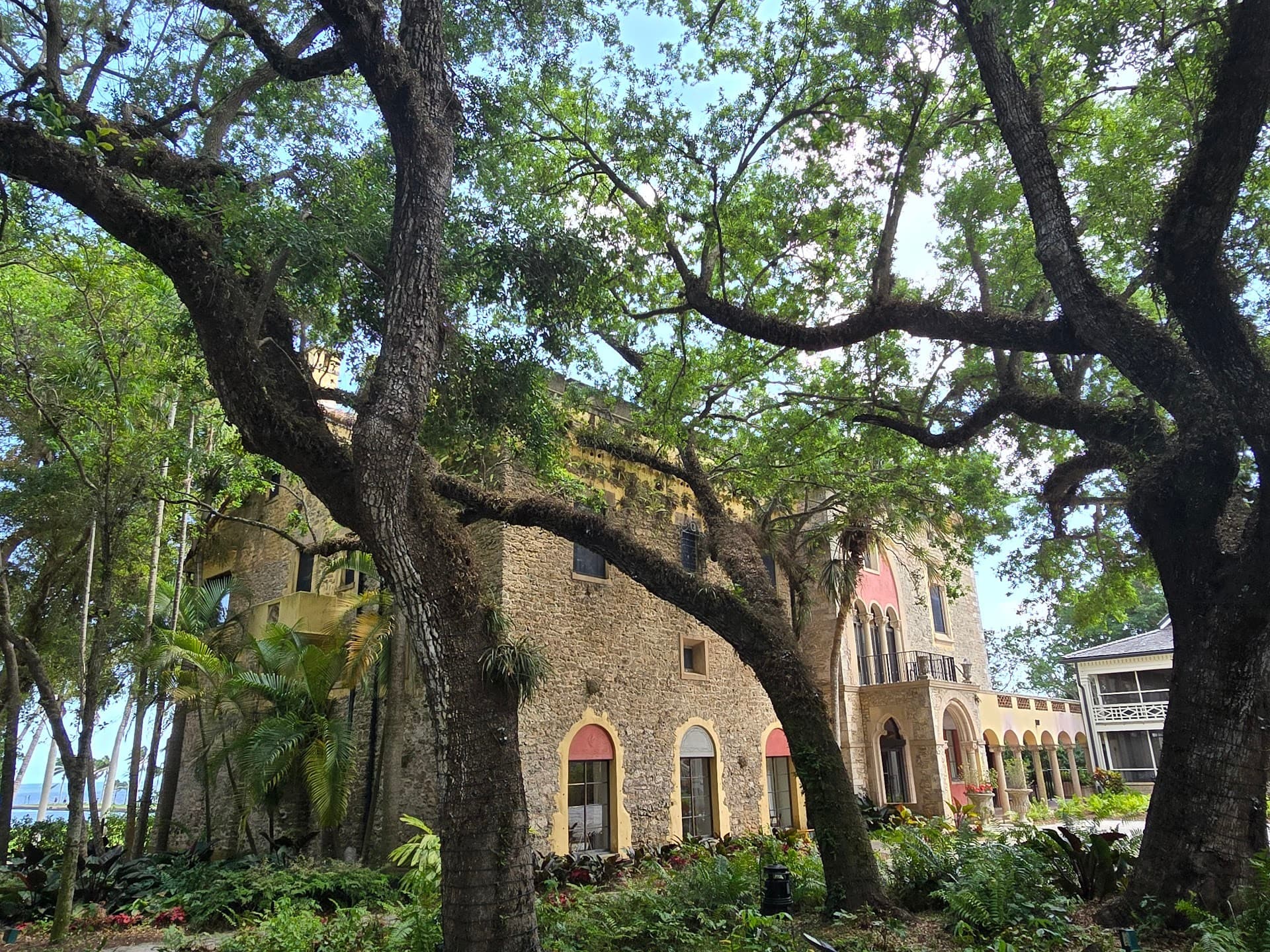 Deering Estate exterior view surrounded by trees in Miami