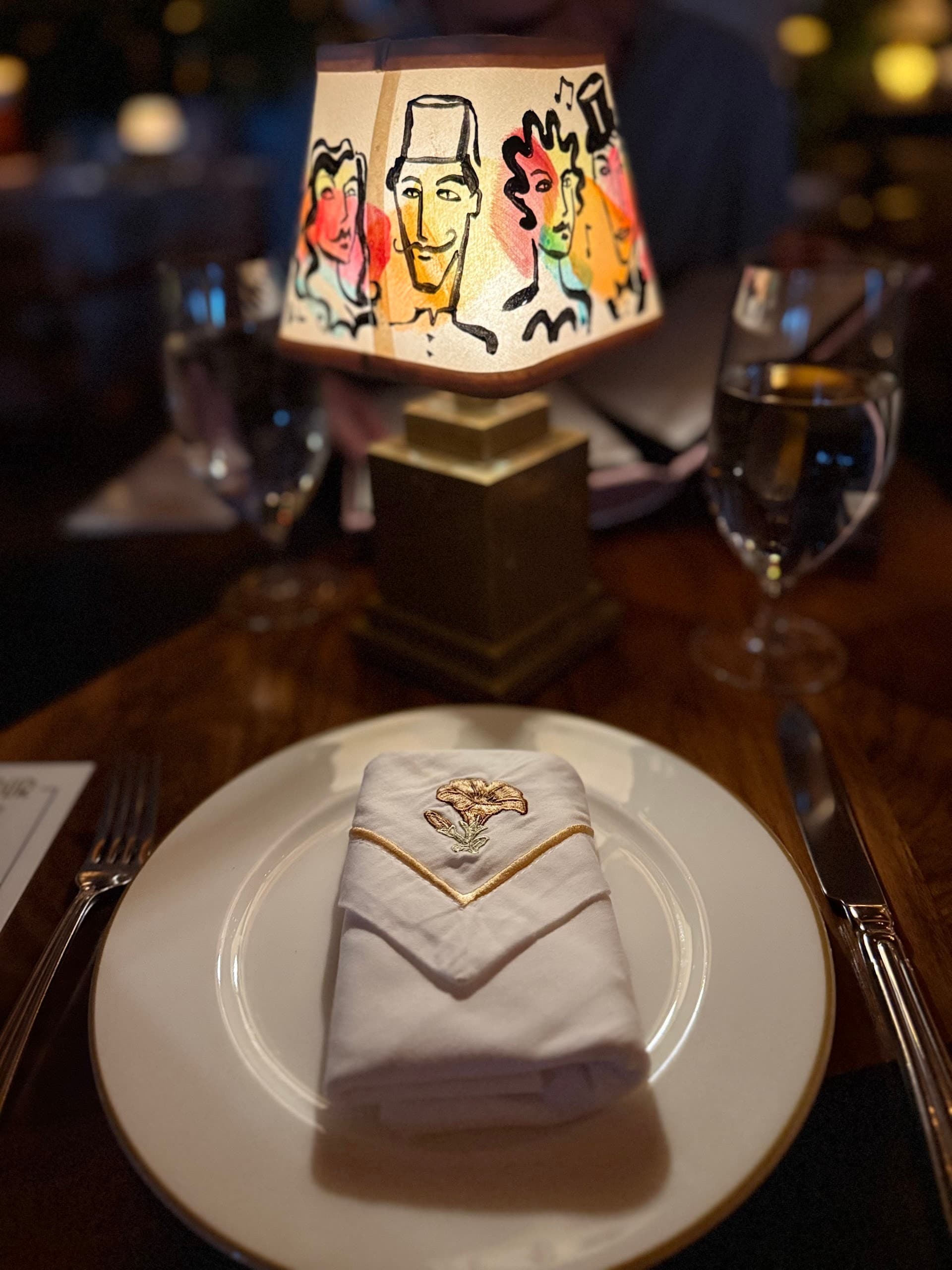 Elegant dining room setting at Delilah Miami