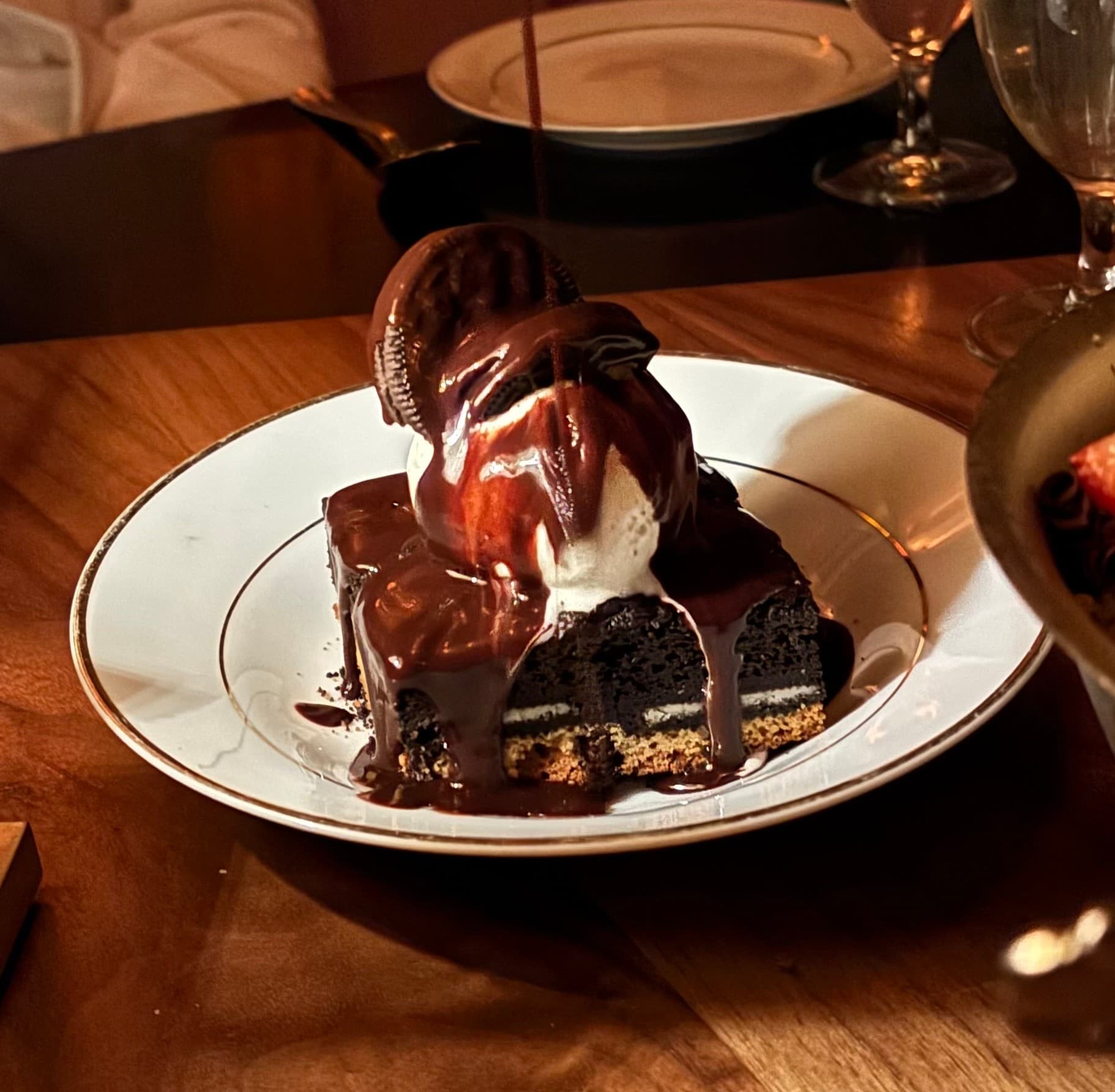 Decadent dessert at Delilah Miami restaurant