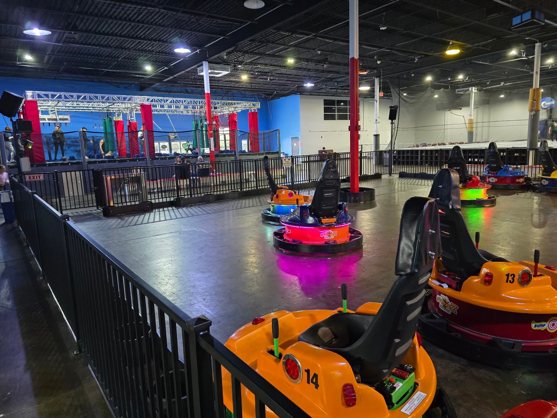 Bumper cars at Dezerland Action Park Miami in North Miami