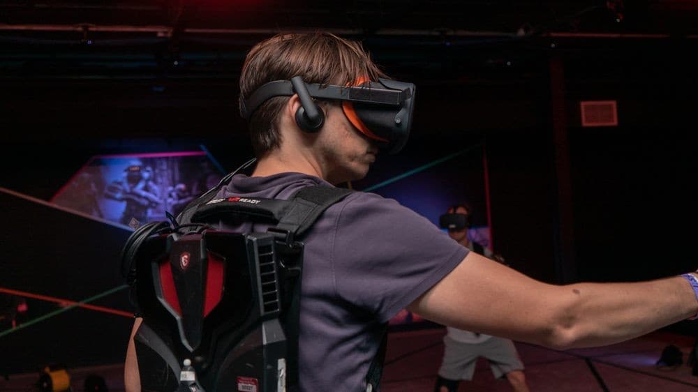 Virtual reality experience at Dezerland Action Park Miami