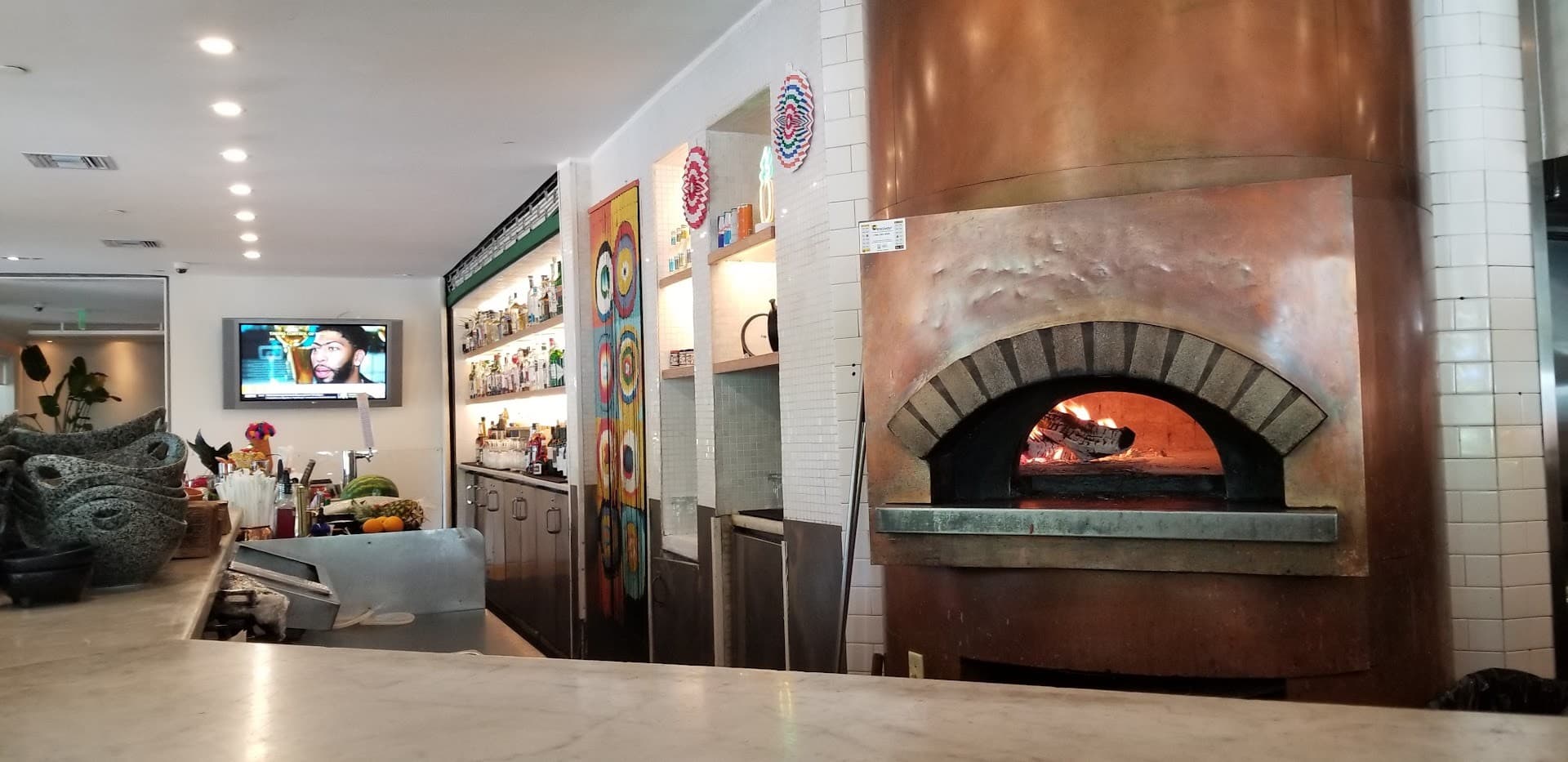 Interior view of Diez y Seis restaurant in Miami Beach