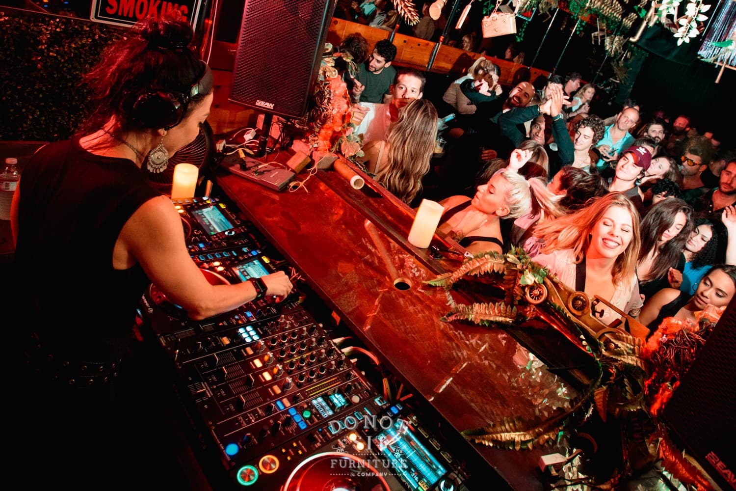 DJ performance at Do Not Sit On The Furniture in Miami Beach