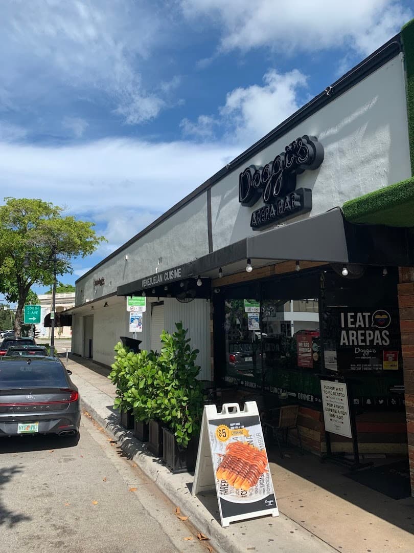 Doggi's Arepa Bar exterior in Miami