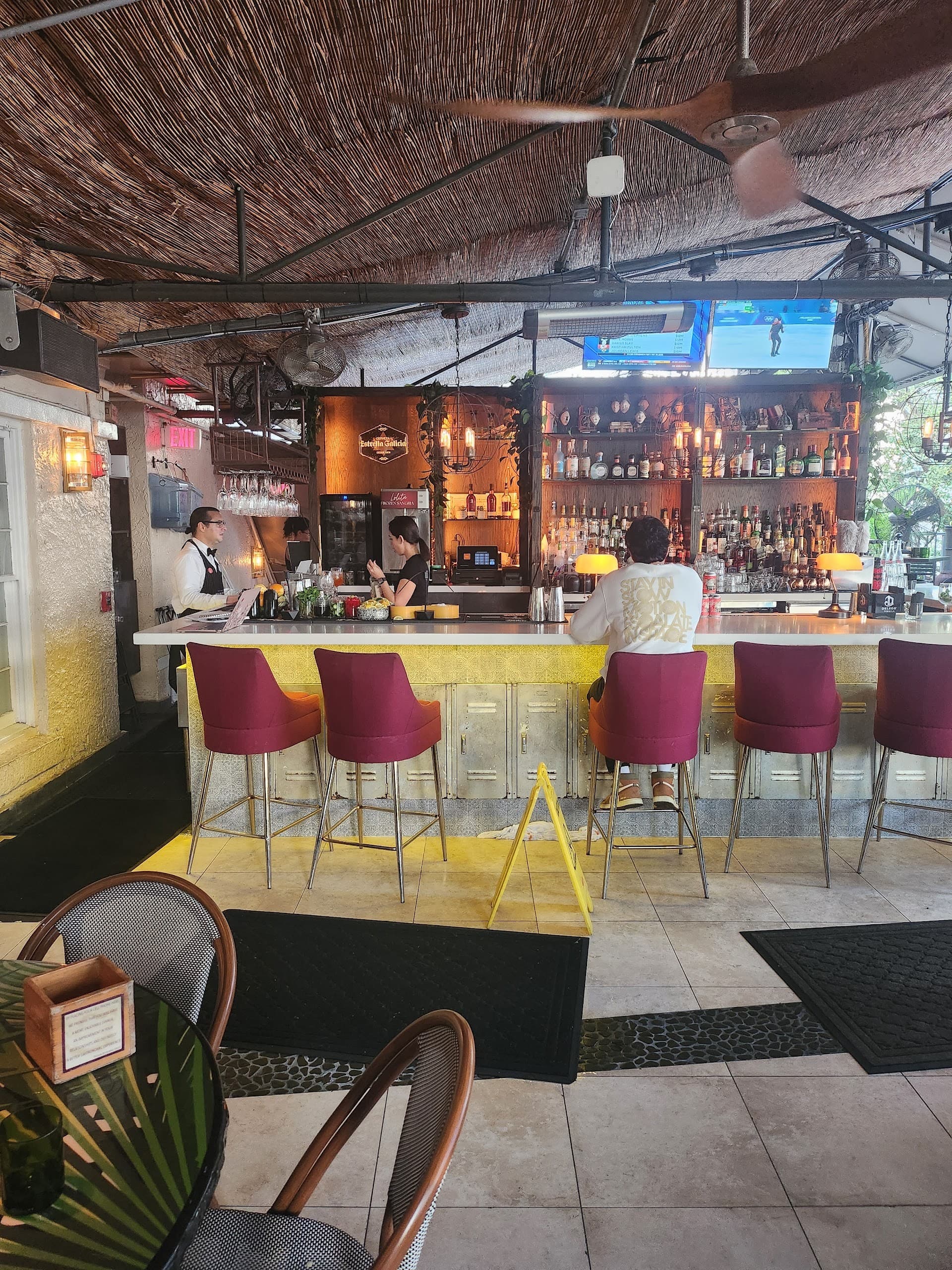 Dolores But You Can Call Me Lolita bar area in Miami