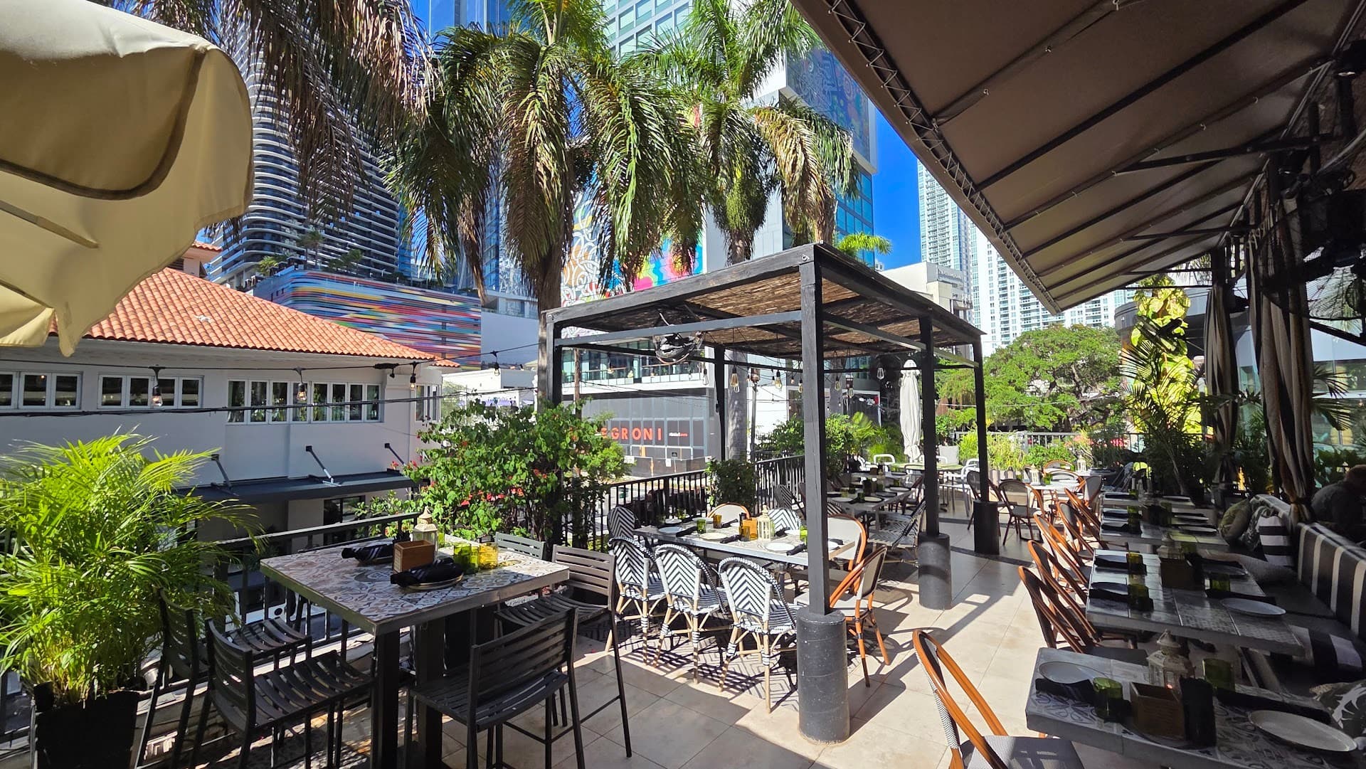 Beautiful patio at Dolores But You Can Call Me Lolita in Miami