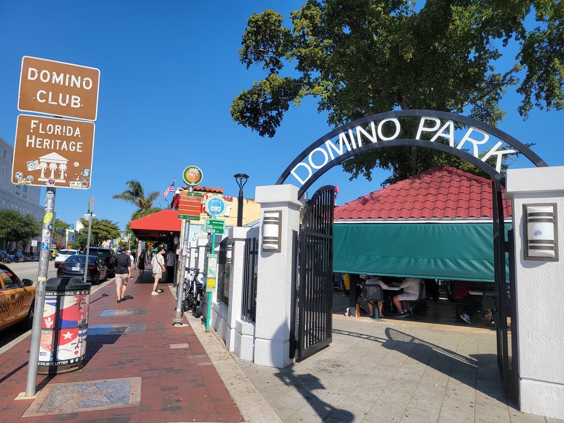 Entrance to Domino Park in Miami