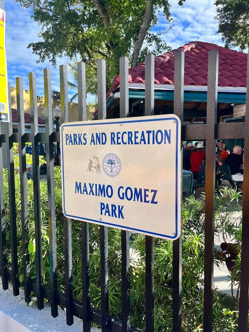 Maximo Gomez Park sign in Miami