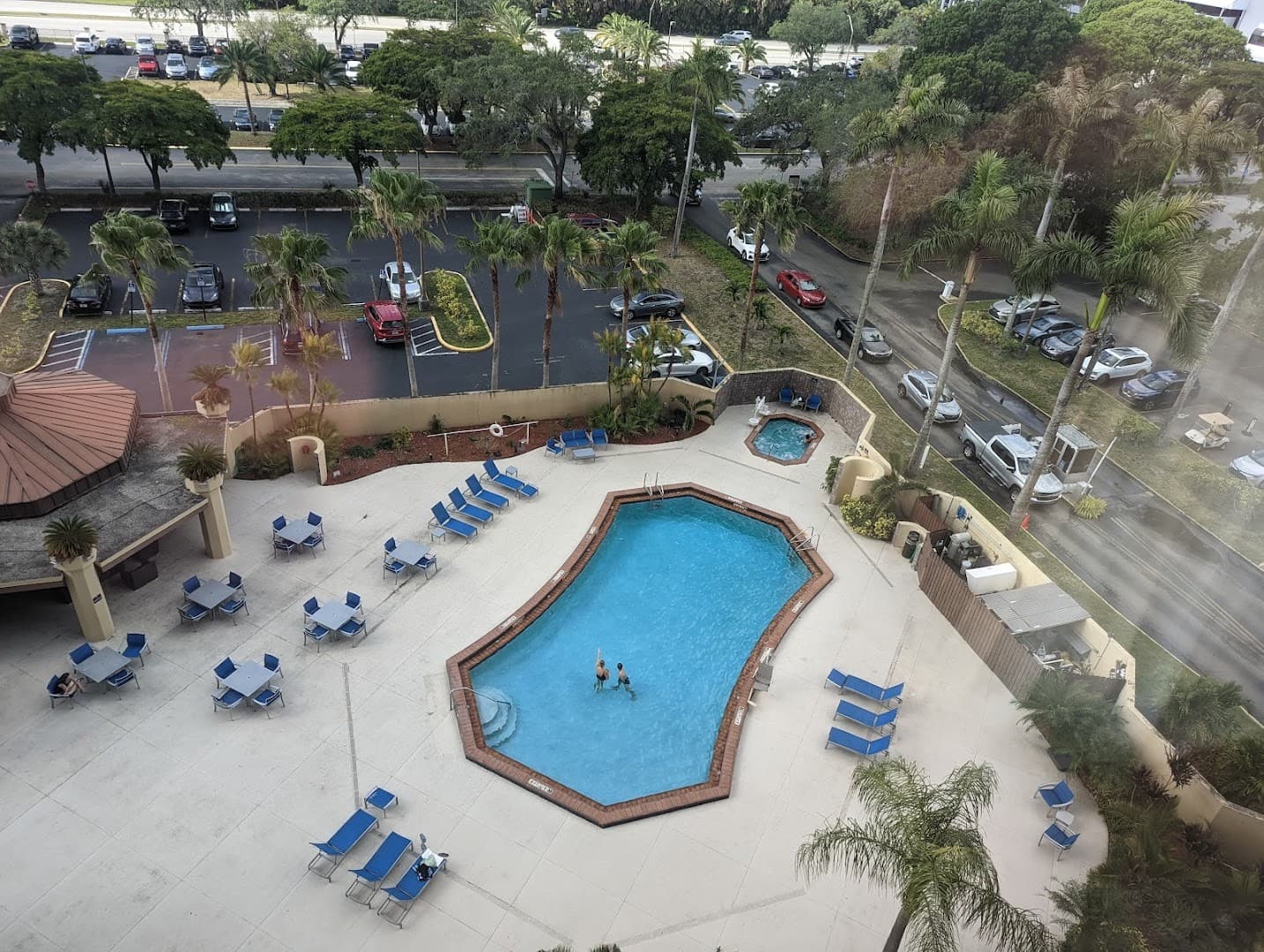 Pool area at DoubleTree by Hilton Hotel Miami Airport & Convention Center