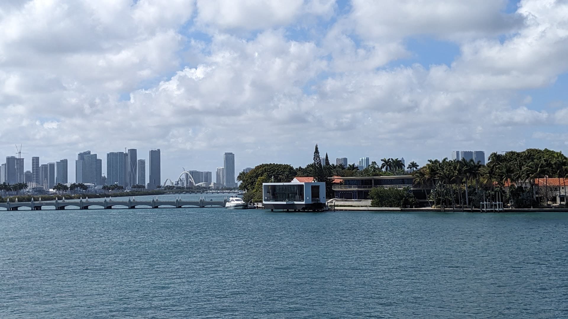 Scenic view of Miami Beach and skyline