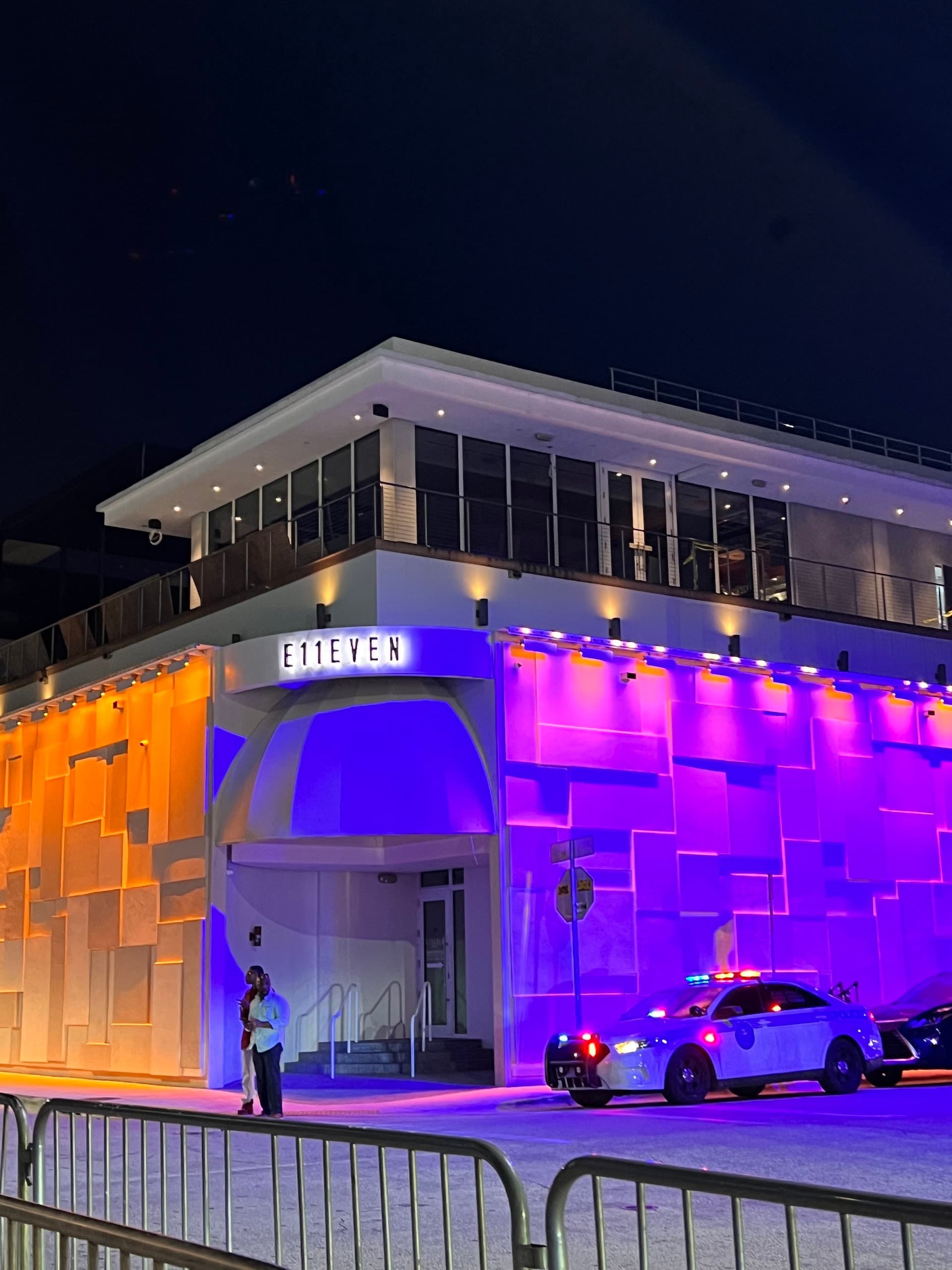 E11EVEN MIAMI exterior view at night