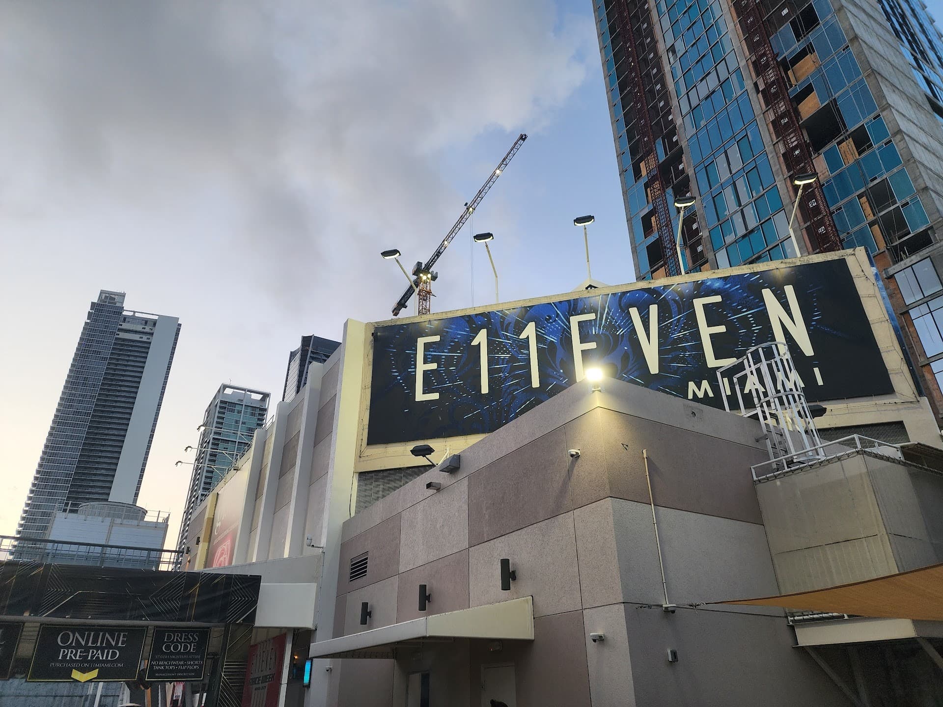 E11EVEN MIAMI signage in Miami nightlife