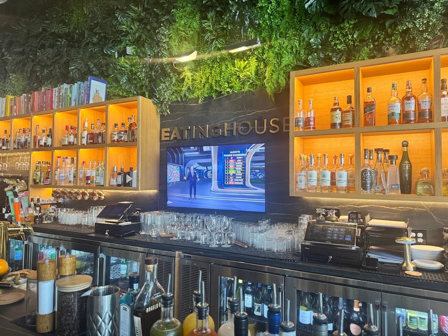 Bar area at Eating House Miami in Coral Gables