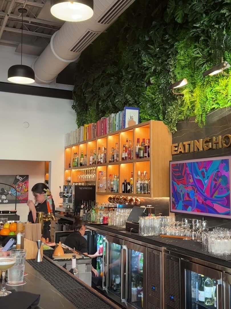 Bar area at Eating House Miami in Coral Gables