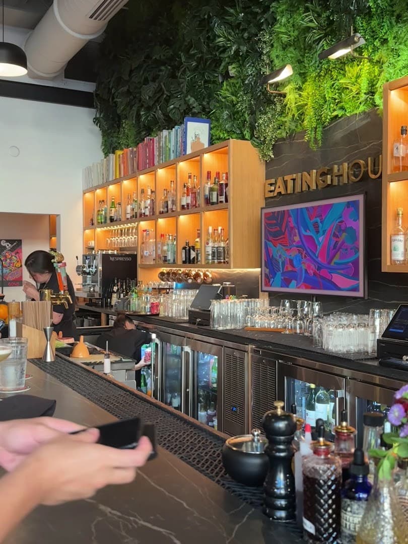 Bar area at Eating House Miami in Coral Gables