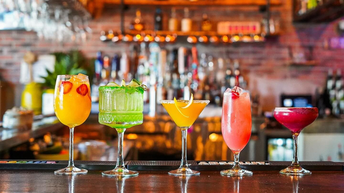 Colorful cocktails at Eden Gastrobar in Miami Shores